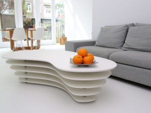 witte pu-gietvloer woonkamer