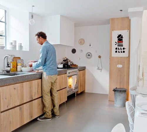 Vloerverwarming bij een gietvloer