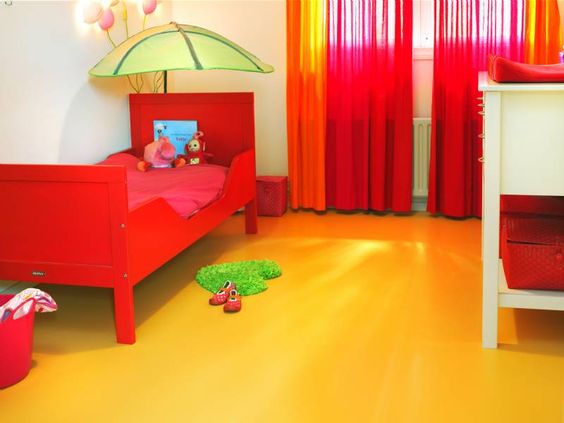 gietvloer in de slaapkamer - Gietvloer in de kinderkamer